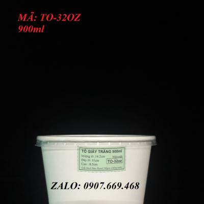 Tô giấy 900ml đựng mì trộn