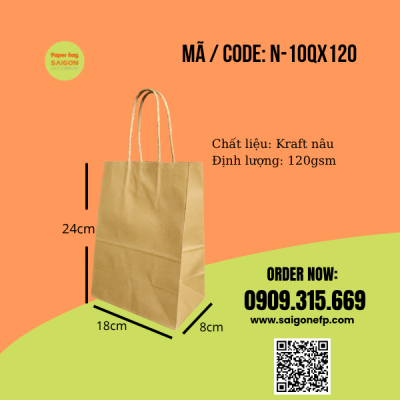Túi giấy đựng hộp mỹ phẩm