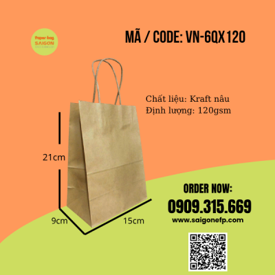 Túi giấy quai xách đựng hộp bánh