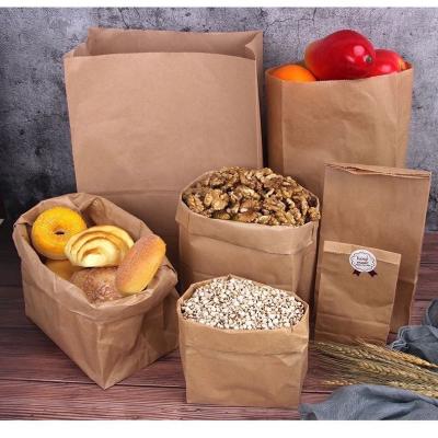 Túi giấy kraft không quai đựng trái cây