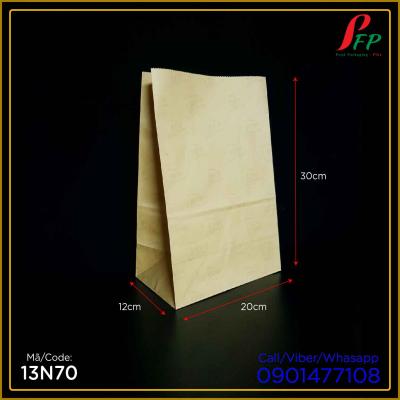 Túi giấy kraft nâu thực phẩm